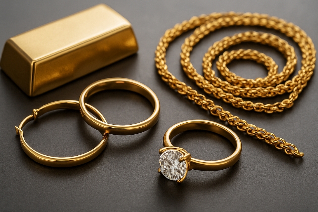 golden elegance and sparkling diamonds