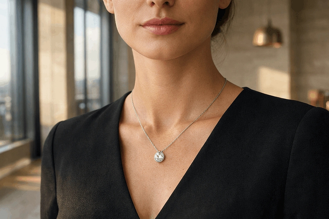 vintage diamond pendant